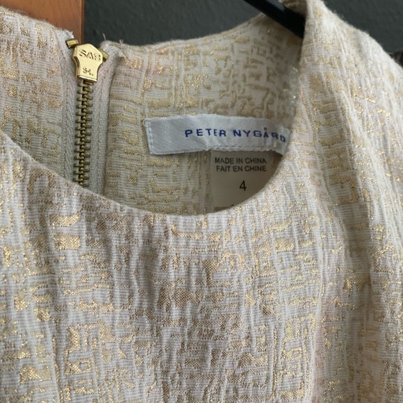 Peter Nygard Gold and Beige Dress - Picture 2 of 3